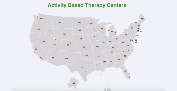 Activity Based Therapy Centers Map