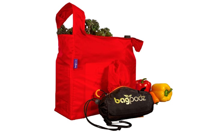 BagPodz Reusable Grocery Bag and Storage System- Cayenne Red