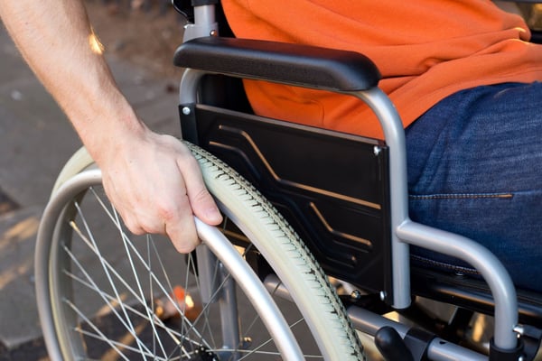 man in wheelchair