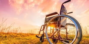 Wheelchair-in-the-sunrise