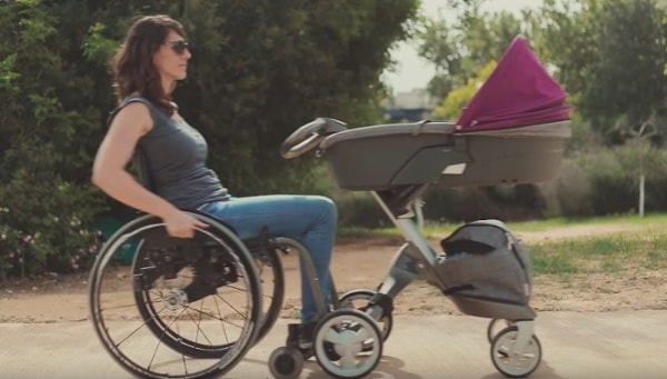 wheelchair baby carrier
