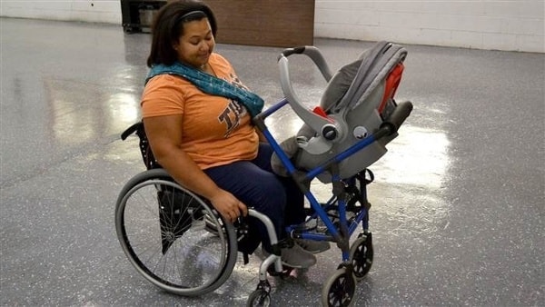 wheelchair stroller connector