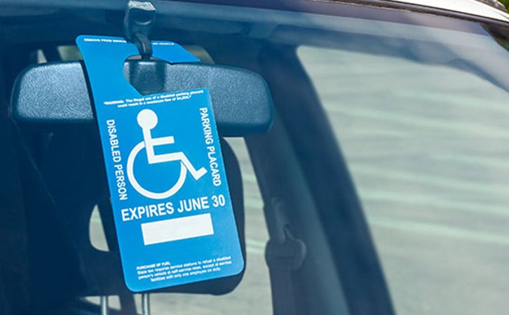 Disablitity Parking Placard