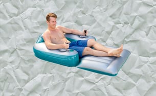 Adaptive devices like a motorized pool lounger