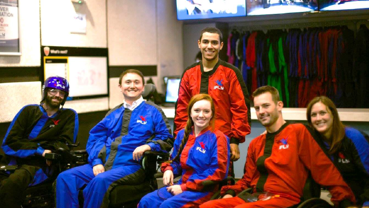 Adaptive Indoor Skydiving